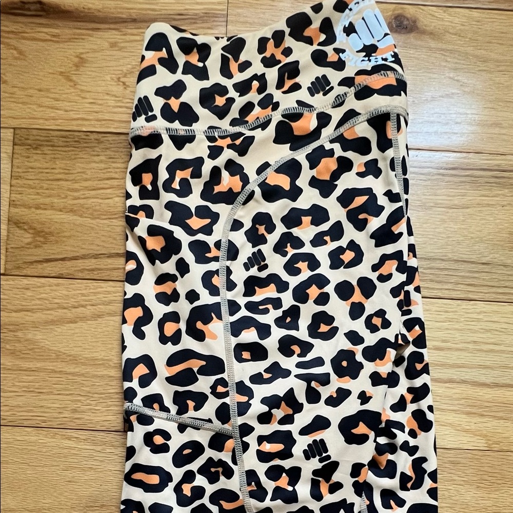 feed me fight me leggings - animal print